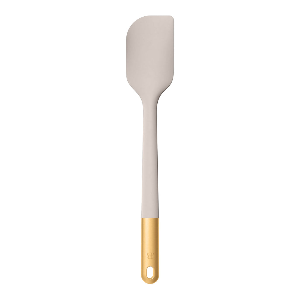 Beautiful 6-Piece Silicone Kitchen Tool Set with Ceramic Crock, Chocolate by Drew Barrymore