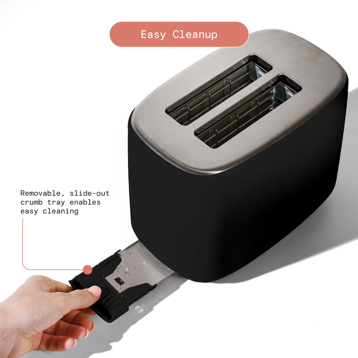 Beautiful 2 Slice Toaster with Touch-Activated Display, Thyme Green by Drew Barrymore