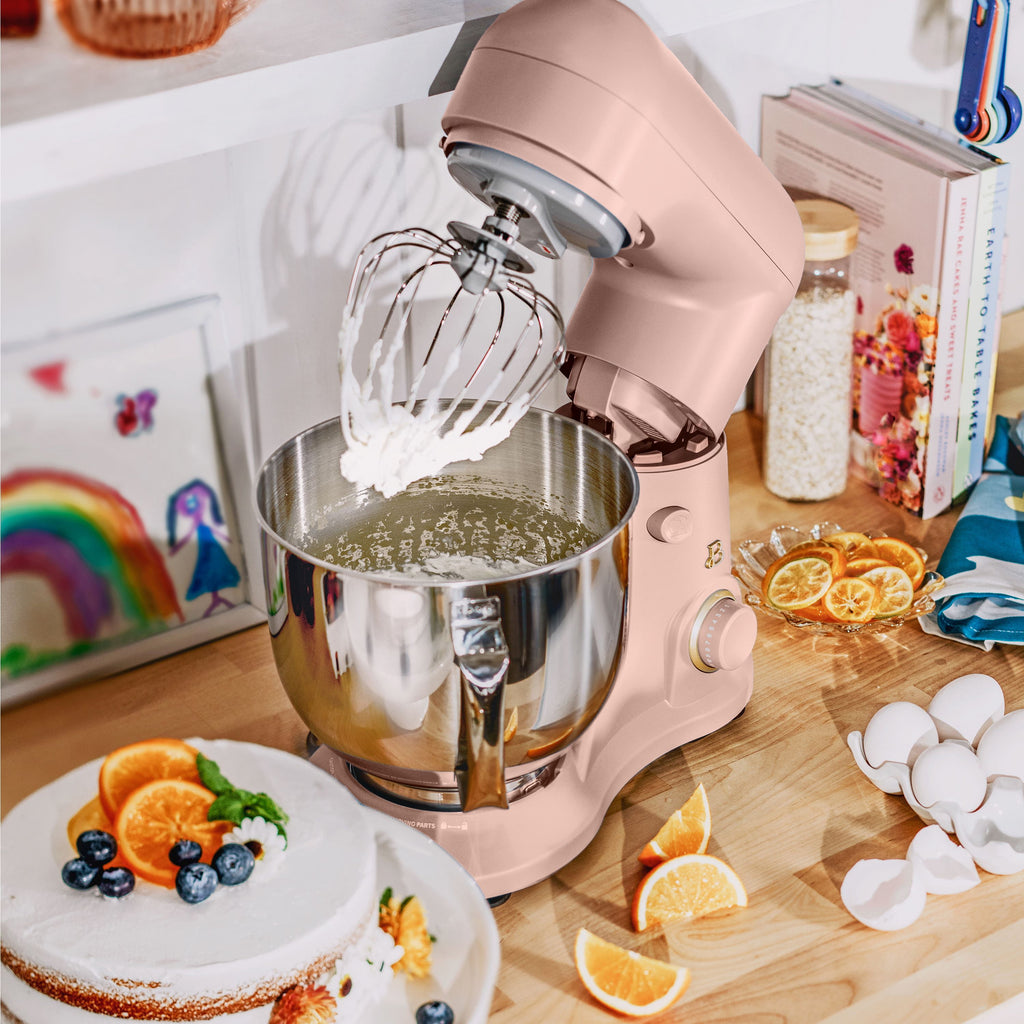 Beautiful 5.3 Qt Stand Mixer, Lightweight & Powerful with Tilt-Head, Chocolate by Drew Barrymore
