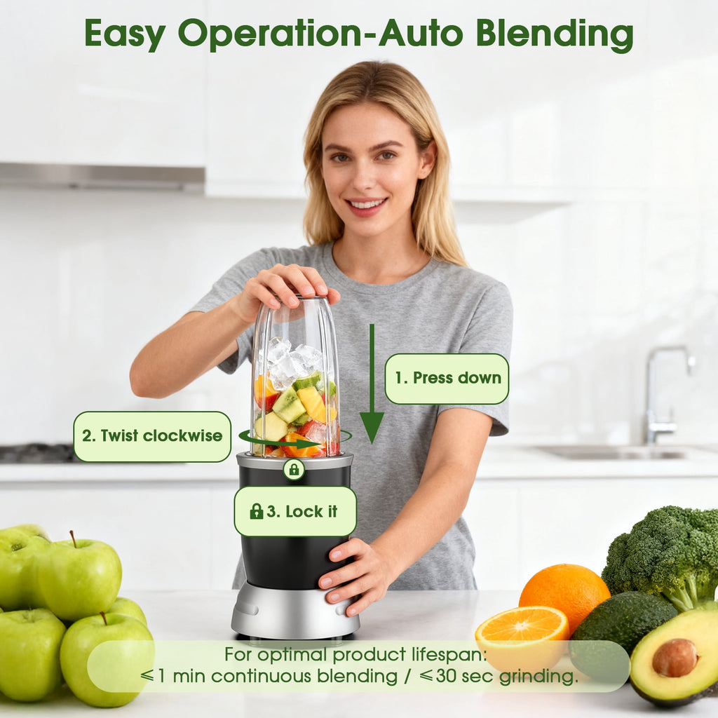 ONSON Smoothie Blender, 1800W High-Speed Countertop Blender, 70 Oz BPA-Free Jar for Shakes, Smoothies, Frozen Drinks & Ice Crushing
