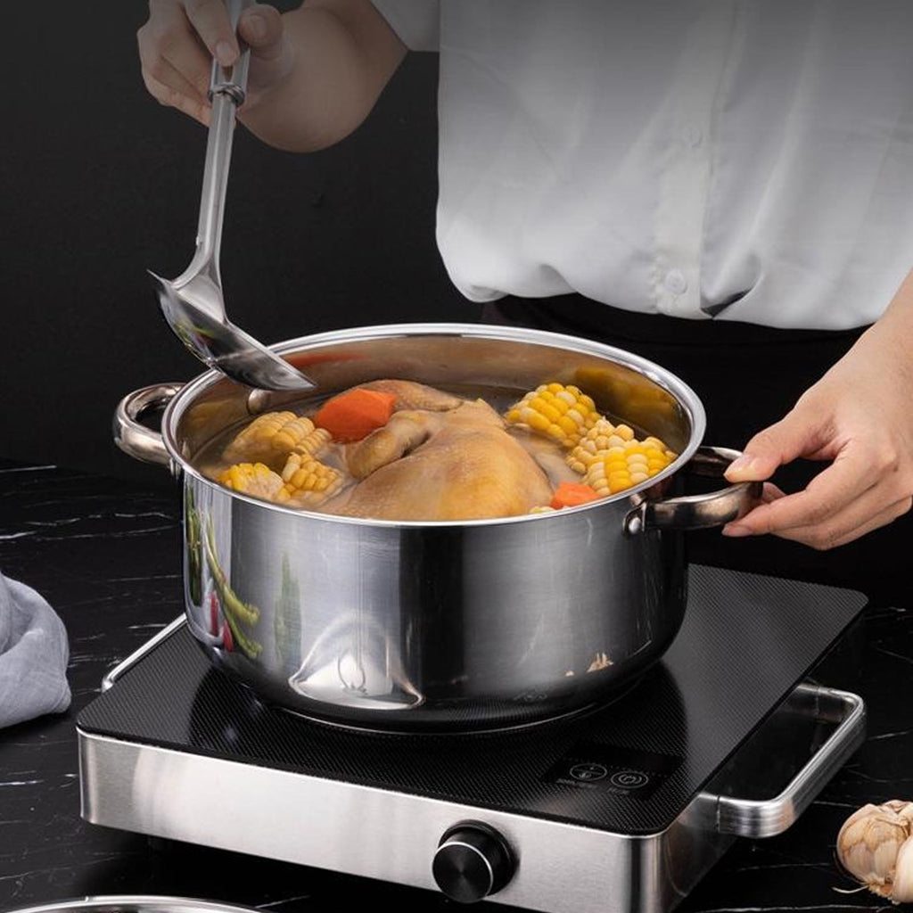 15 Piece Stainless Steel Cookware Set, Pots and Pans Set with Lids Non Toxic, Kitchen Induction Cookware with Utensil Sets For Oven & Dishwasher ,Heavy Premium Kitchen Cooking