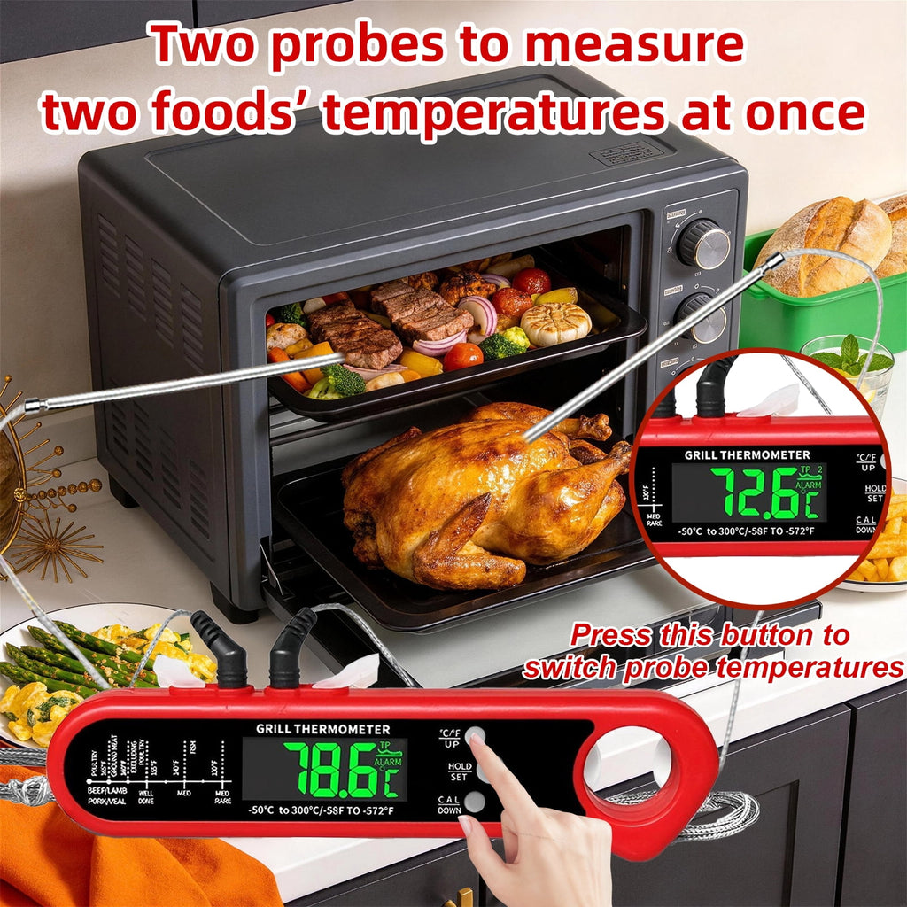AGCAN Digital Meat Thermometer Instant Read Food Thermometers for BBQ Grilling Cooking