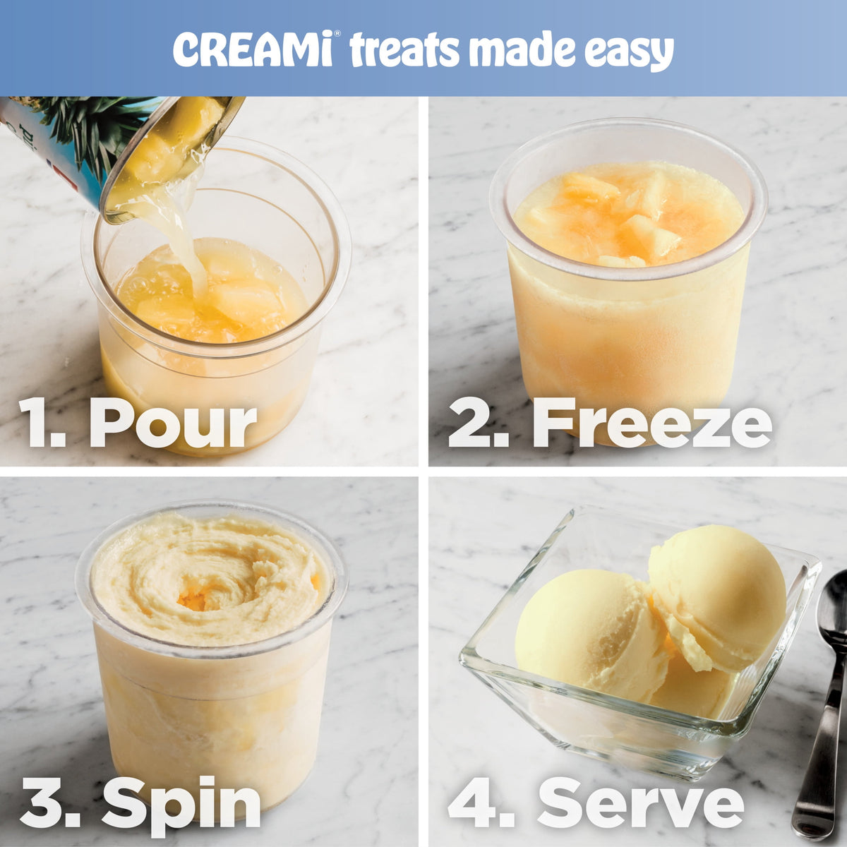 Ninja CREAMi Ice Cream Maker, for Mix-ins, Milkshakes, Sorbet, 5 One-Touch Programs, (2) 16 Oz Pint Containers & Lids, NC300WH White