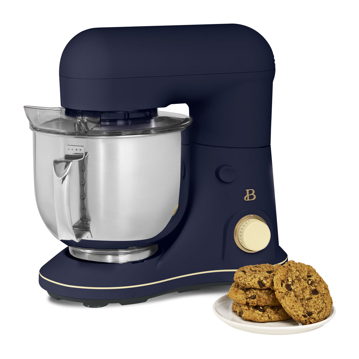 Beautiful 5.3 Qt Stand Mixer, Lightweight & Powerful with Tilt-Head, Chocolate by Drew Barrymore