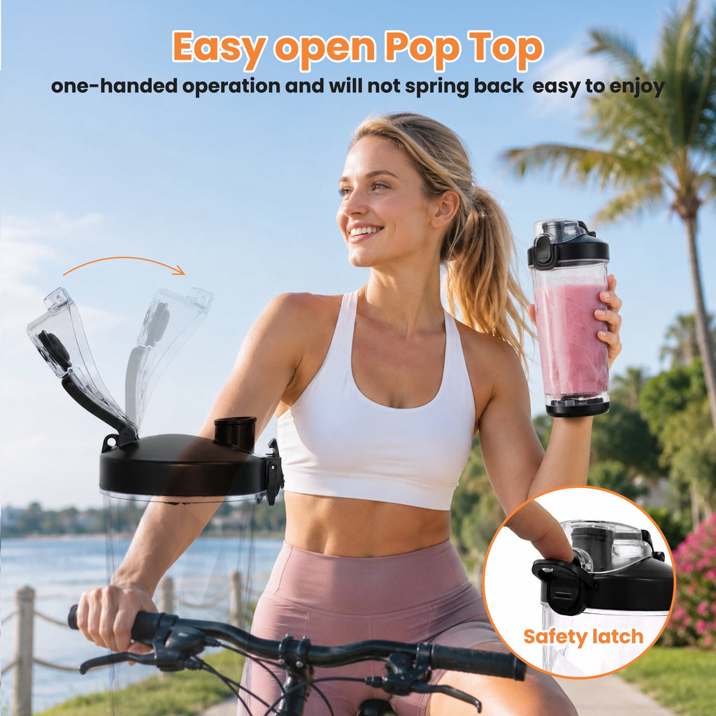 ORFELD Personal Portable Blender, Small Kitchen Appliances Blender Cup for Shakes and Smoothies Rechargeable Shaker Bottle, 20oz