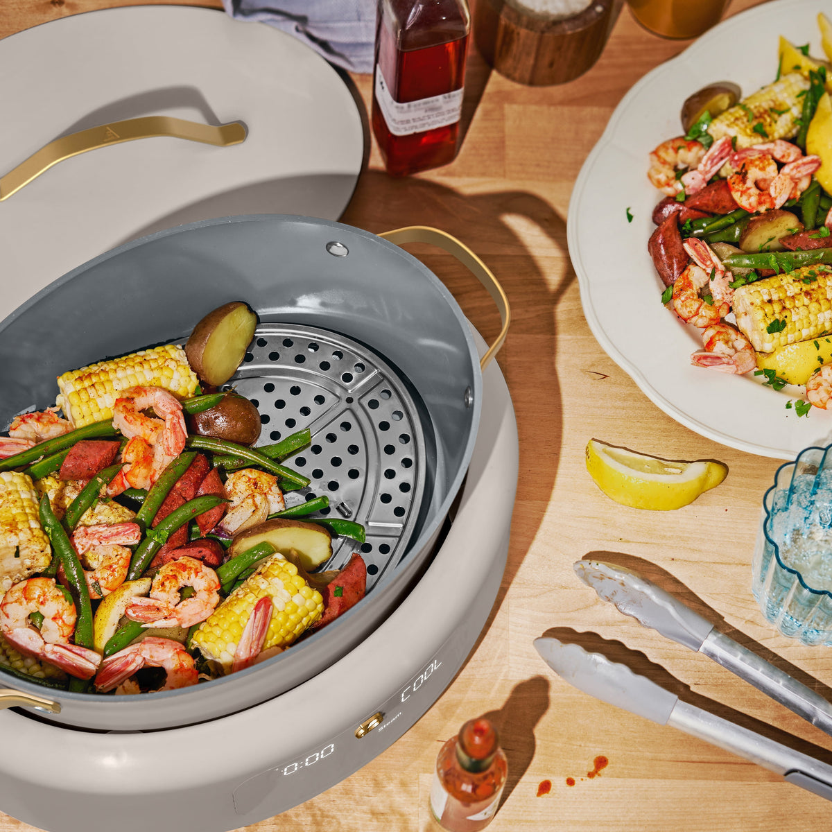 Beautiful 10 in 1, 6 Qt Electric Multi-Cooker, Thyme Green by Drew Barrymore
