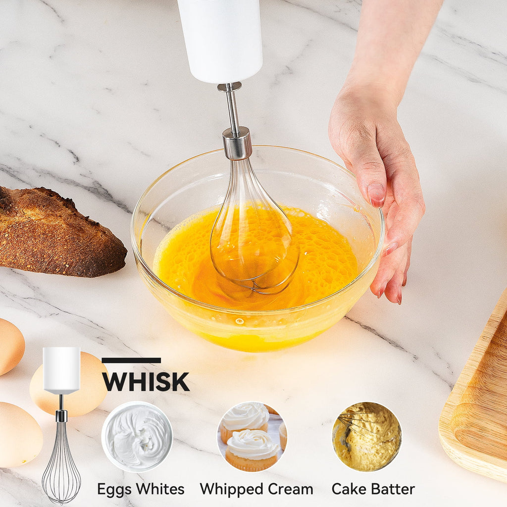 LINKChef Immersion Blender, 1000W 20-Speed 5-in-1 Hand Blender with Turbo Mode, Scratch-Resistant Stick Blender for Baby Food, Ice & Smoothie(Black)