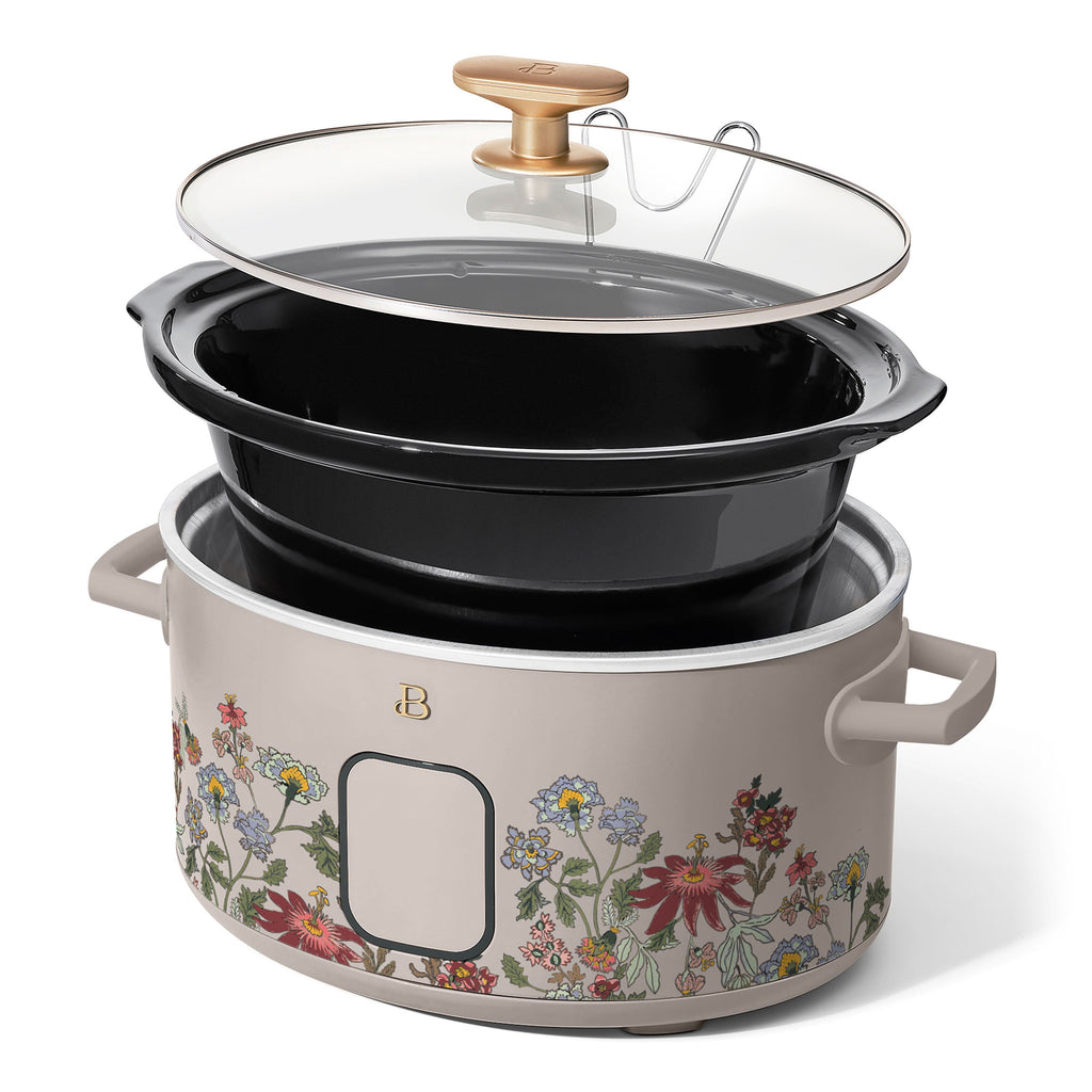 Beautiful 6 Qt Programmable Slow Cooker, Thyme Green by Drew Barrymore