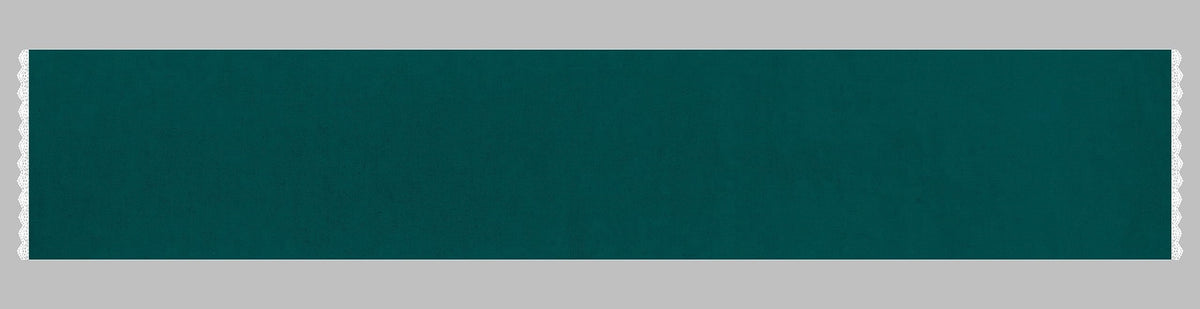 Fingercraft Table Runners, Cotton Dinner Table Centerpiece with Beautiful Premium Lace, Home and Dining Aqua-90