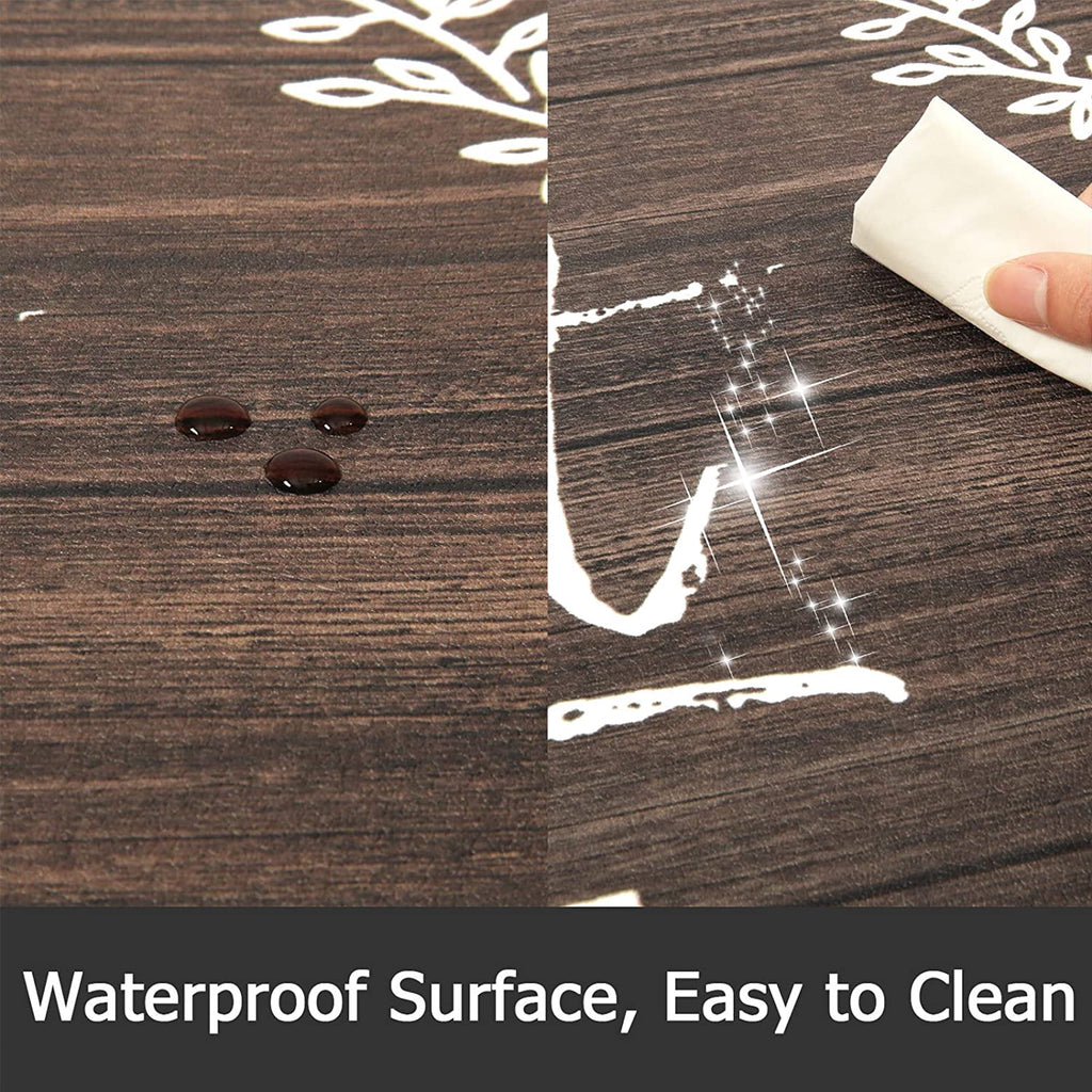 Findosom 2pcs Anti Fatigue Kitchen Rug Set,18"x30"+18"x47" Waterproof Non Slip Kitchen Runner Rug,0.4" Thick Cushioned Kitchen Floor Mats,Ergonomic Standing Mats Back Pain Relief Laundry Foam Rug