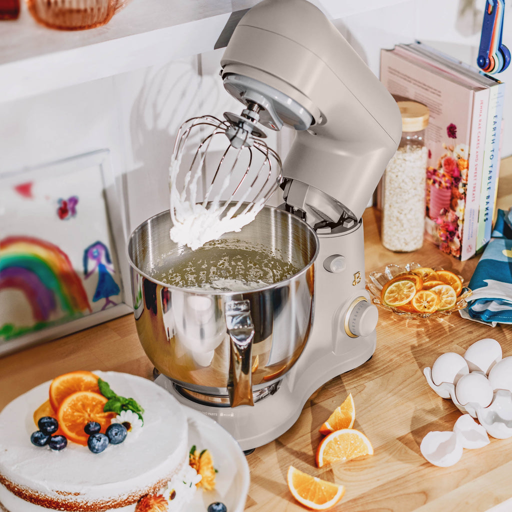 Beautiful 5.3 Qt Stand Mixer, Lightweight & Powerful with Tilt-Head, Chocolate by Drew Barrymore