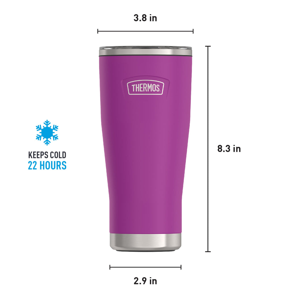Thermos Stainless Steel Tumbler, w/ Slide Lock Lid, Graphite, 24 oz