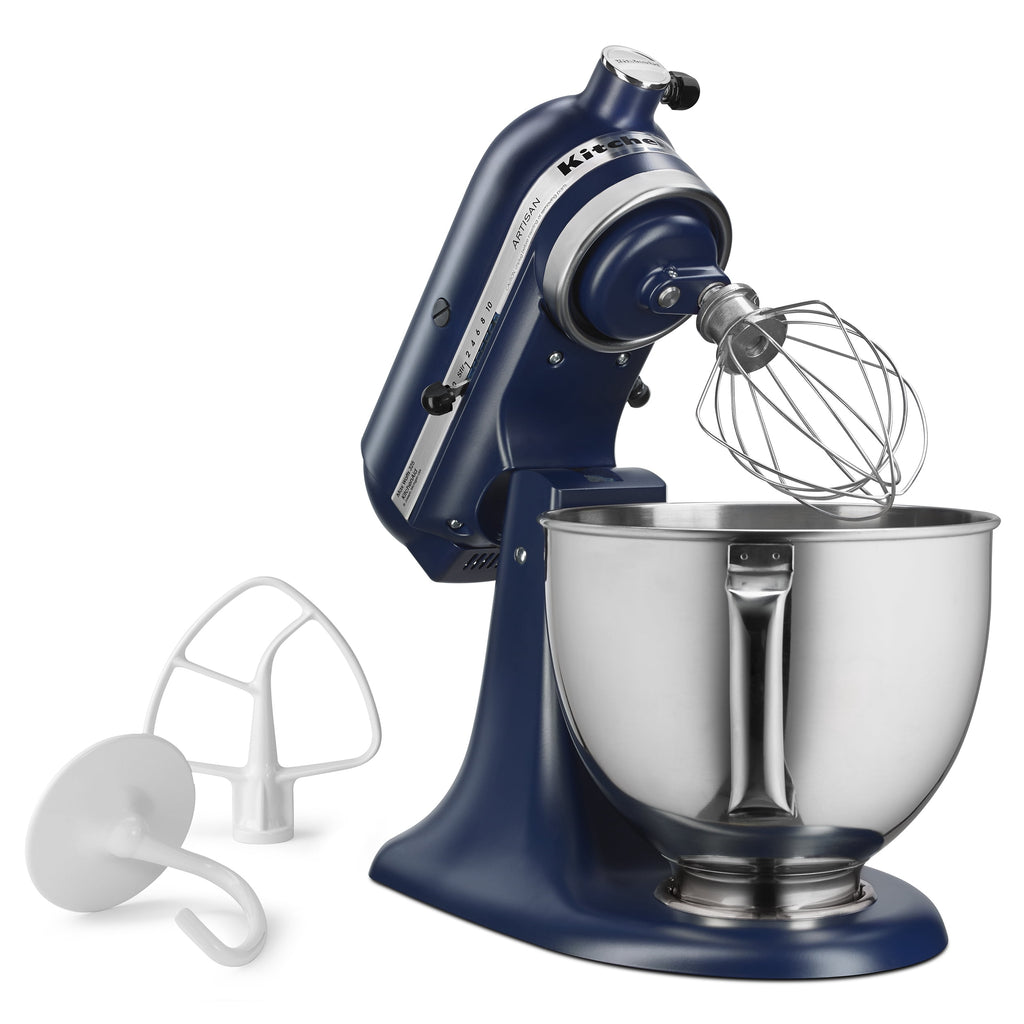 KitchenAid Deluxe Series 4.5 Quart Tilt-Head Stand Mixer with Stainless Bowl, Contour Silver, KSM97CU