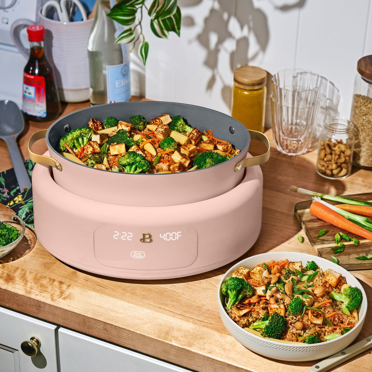 Beautiful 10 in 1, 6 Qt Electric Multi-Cooker, Thyme Green by Drew Barrymore