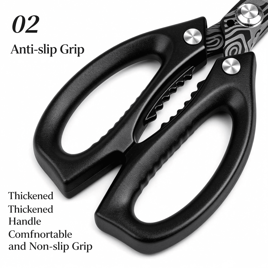 Plys Kitchen Shears Heavy Duty All-Purpose Stainless Steel Dishwasher Safe