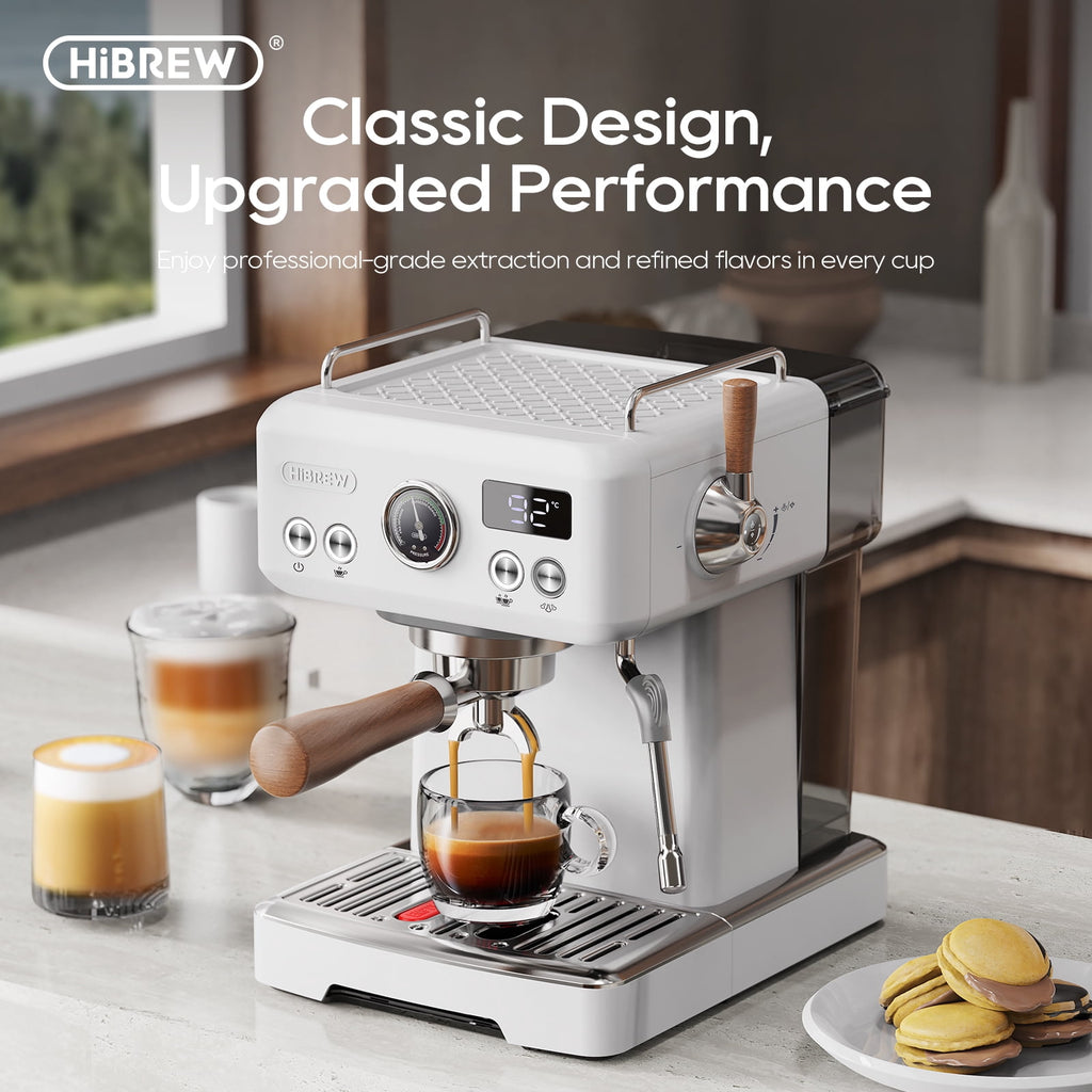 HiBREW H10PLUS 20Bar Espresso Coffee Machine with Adjustable Temperature & Steam