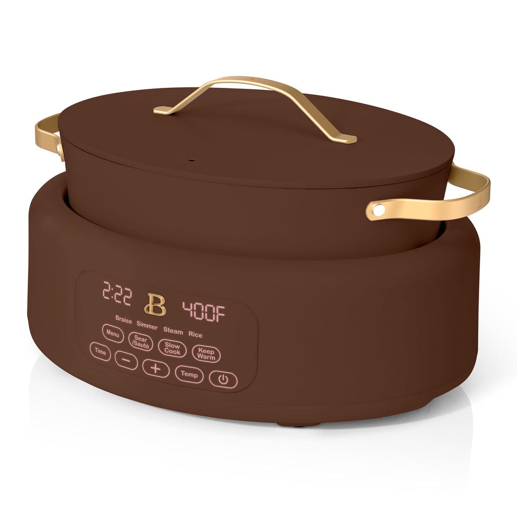 Beautiful 10 in 1, 6 Qt Electric Multi-Cooker, Thyme Green by Drew Barrymore