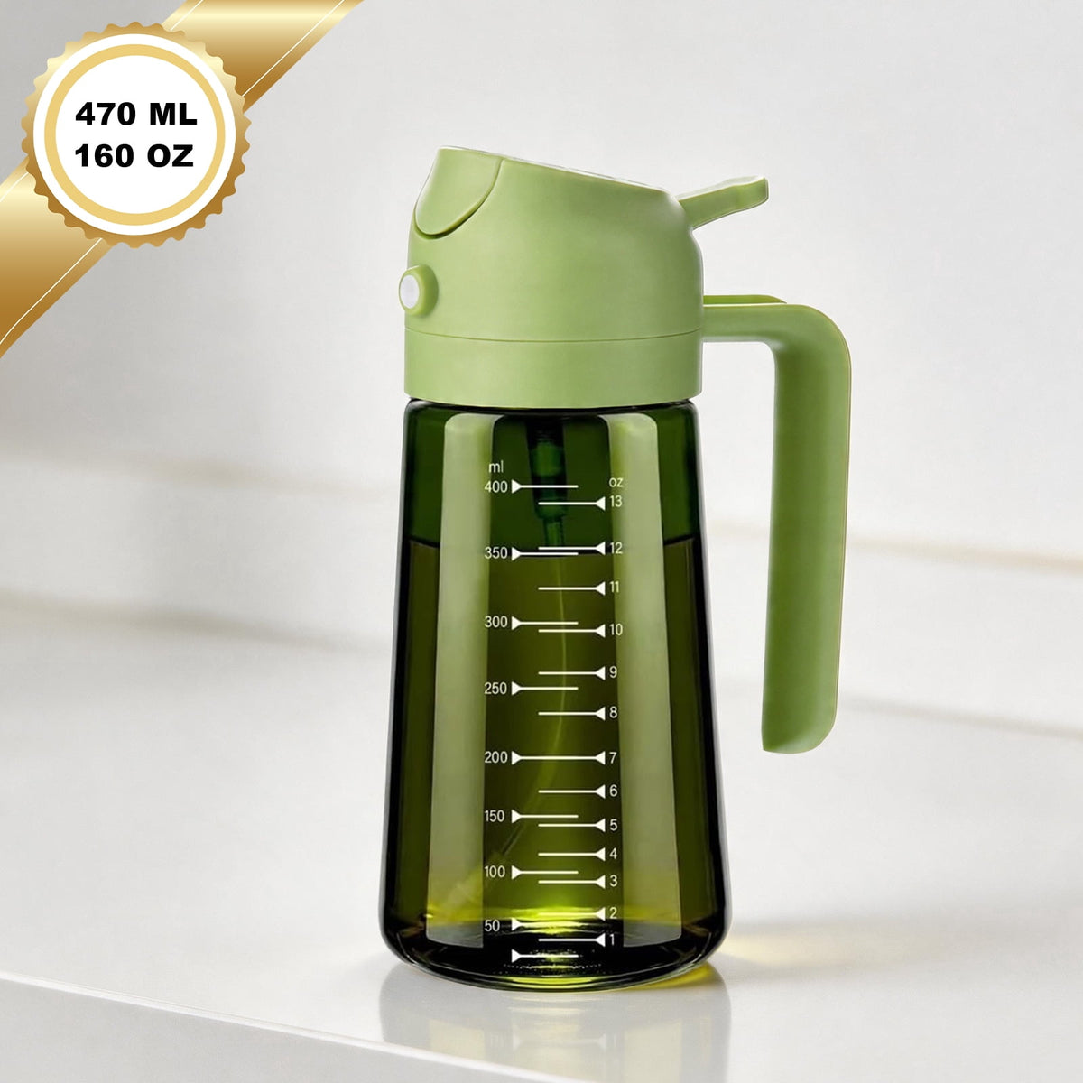 AGCAN Oil Sprayer for Cooking, 2 Pack Glass Olive Oil Sprayer Mister 220ml/7.4oz Glass Oil Dispenser for Air Fryer, BBQ, Baking, Salad
