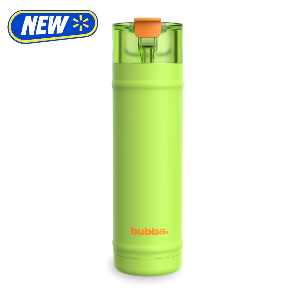 Bubba 24oz DualSip Insulated Stainless Steel Water Bottle with Straw & Sip Lid, Ocean Energy Blue/Purple