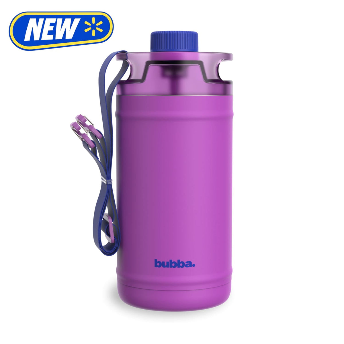 Bubba 64oz DualSip Insulated Stainless Steel Water Jug with Built-In Straw and Drink Opening and Carrying Strap, Daydreamin' Light Blue/Teal
