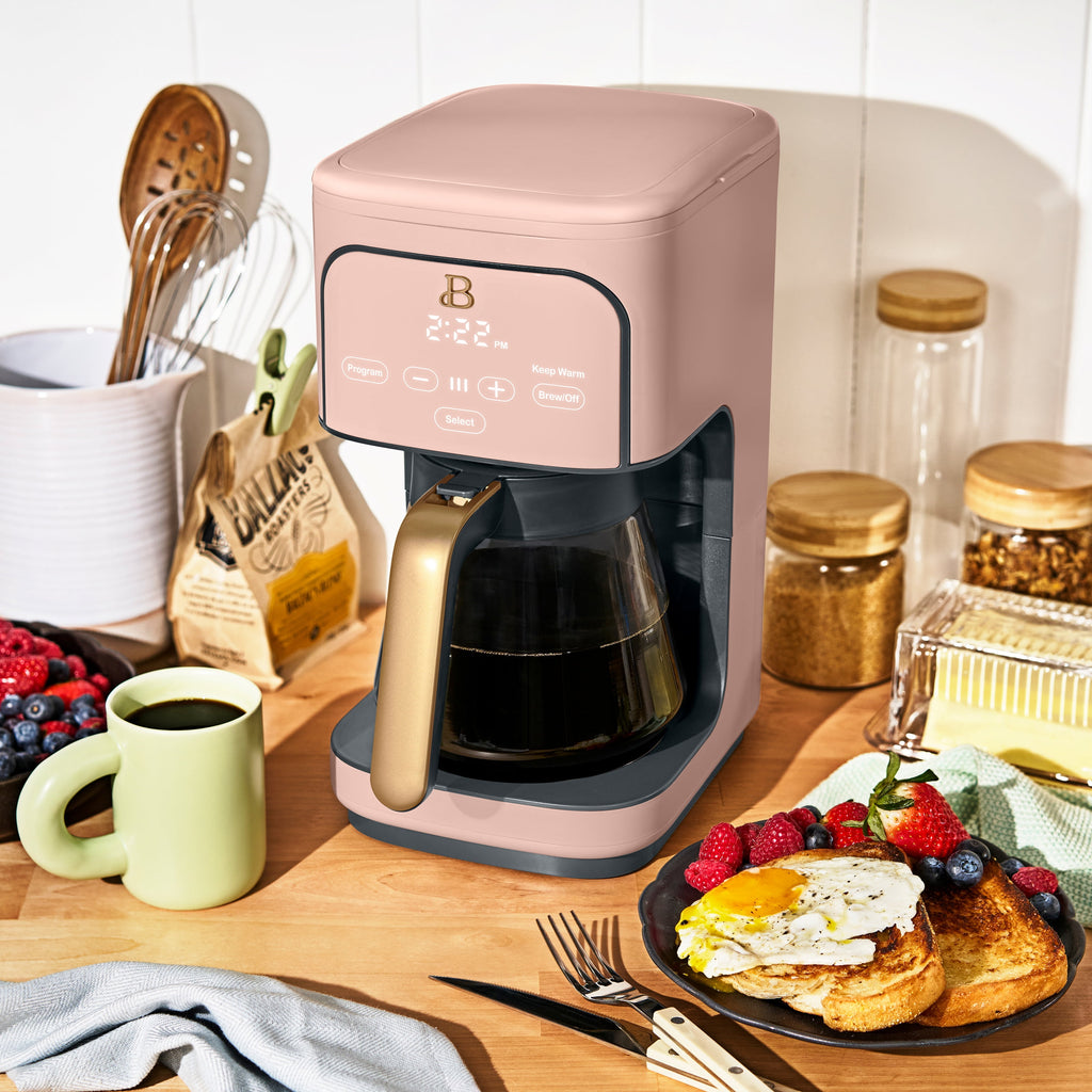 Beautiful 12 cup Programmable Coffee Maker, Thyme Green by Drew Barrymore