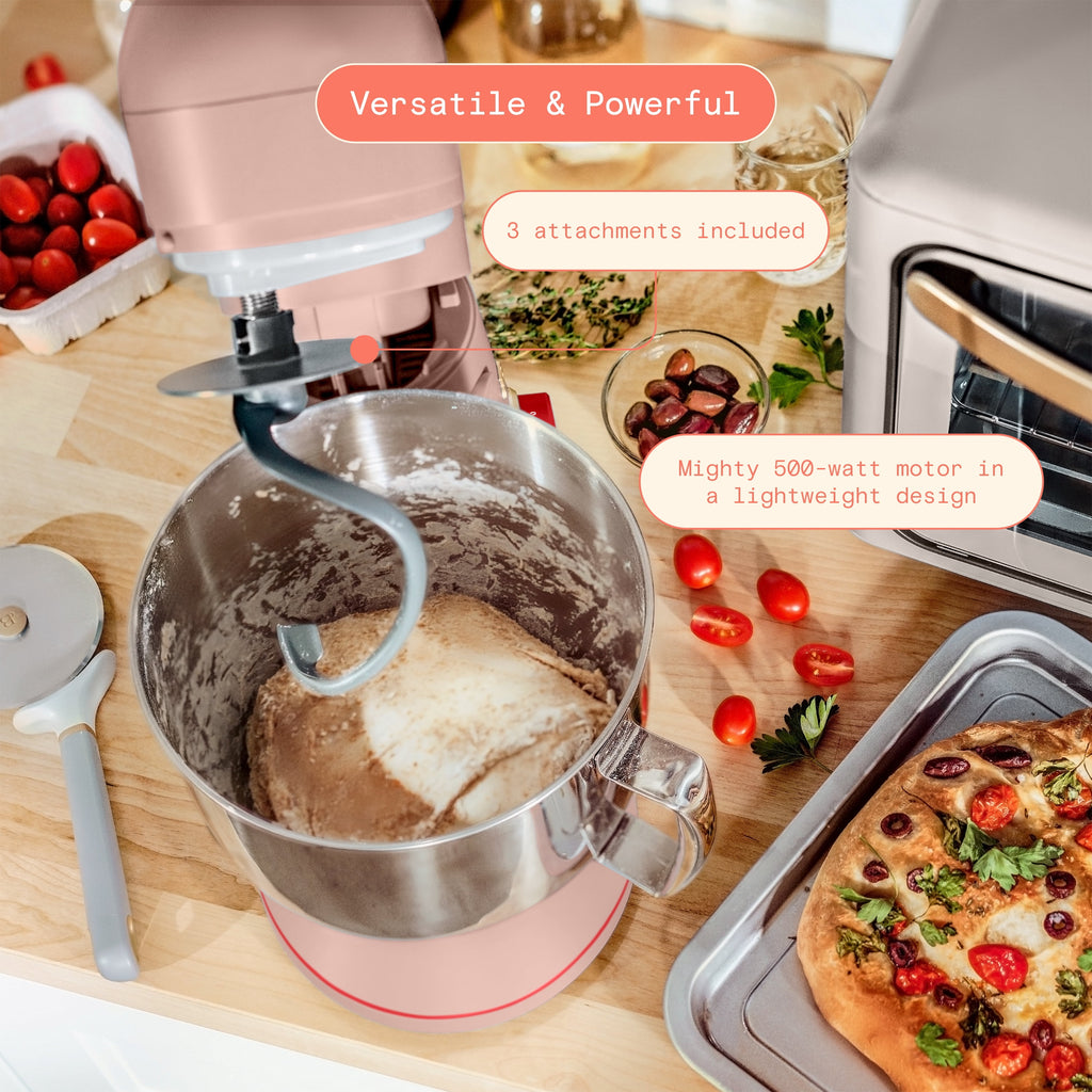 Beautiful 5.3 Qt Stand Mixer, Lightweight & Powerful with Tilt-Head, Chocolate by Drew Barrymore