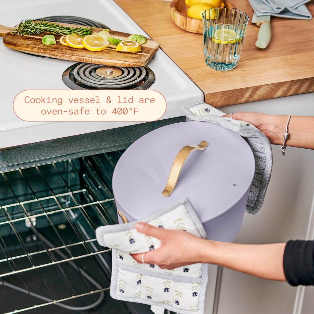 Beautiful 10 in 1, 6 Qt Electric Multi-Cooker, Thyme Green by Drew Barrymore