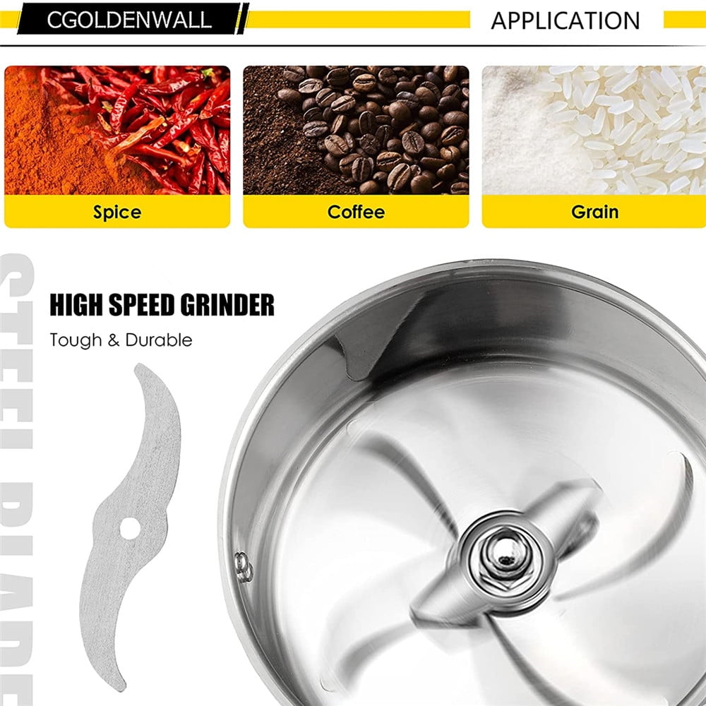 TOPCHANCES 2500g Commercial Spice Grinder Electric Herb Grain Mill Grinder 4200W High Speed Pulverizer