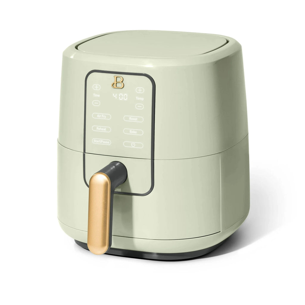 Beautiful 3 Qt Air Fryer with TurboCrisp Technology, EverGood Non-Toxic Ceramic Nonstick Coating, Chocolate by Drew Barrymore
