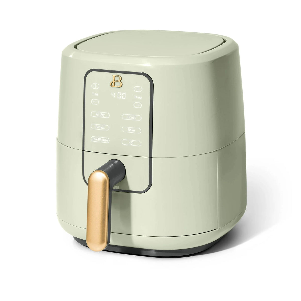 Beautiful 3 Qt Air Fryer with TurboCrisp Technology, EverGood Non-Toxic Ceramic Nonstick Coating, Chocolate by Drew Barrymore