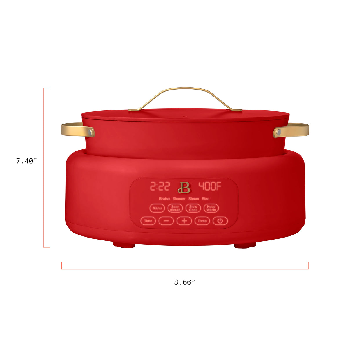 Beautiful 10 in 1, 6 Qt Electric Multi-Cooker, Thyme Green by Drew Barrymore