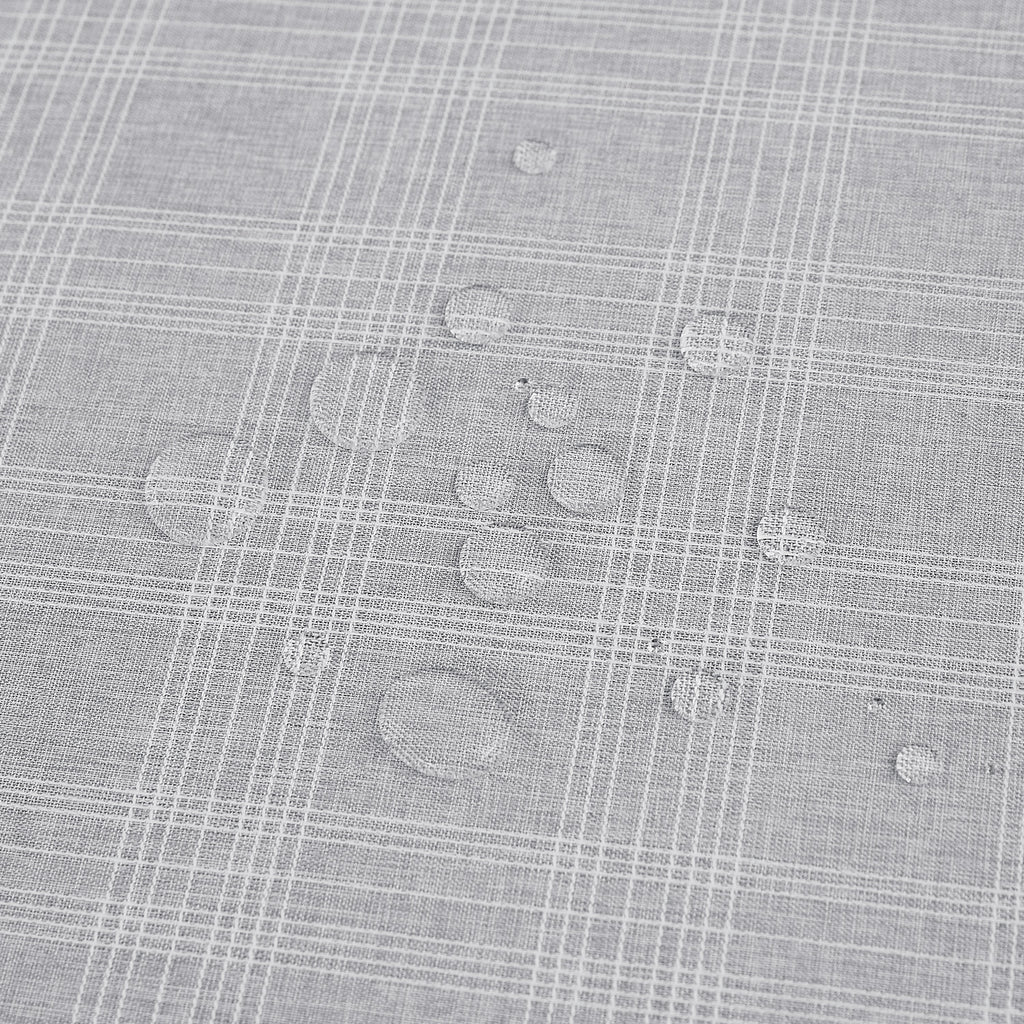 Deconovo Square Tablecloth with Waterproof Finish, Easy-Clean Polyester Table Cover, 54 x 54 Inch, Dark Gray