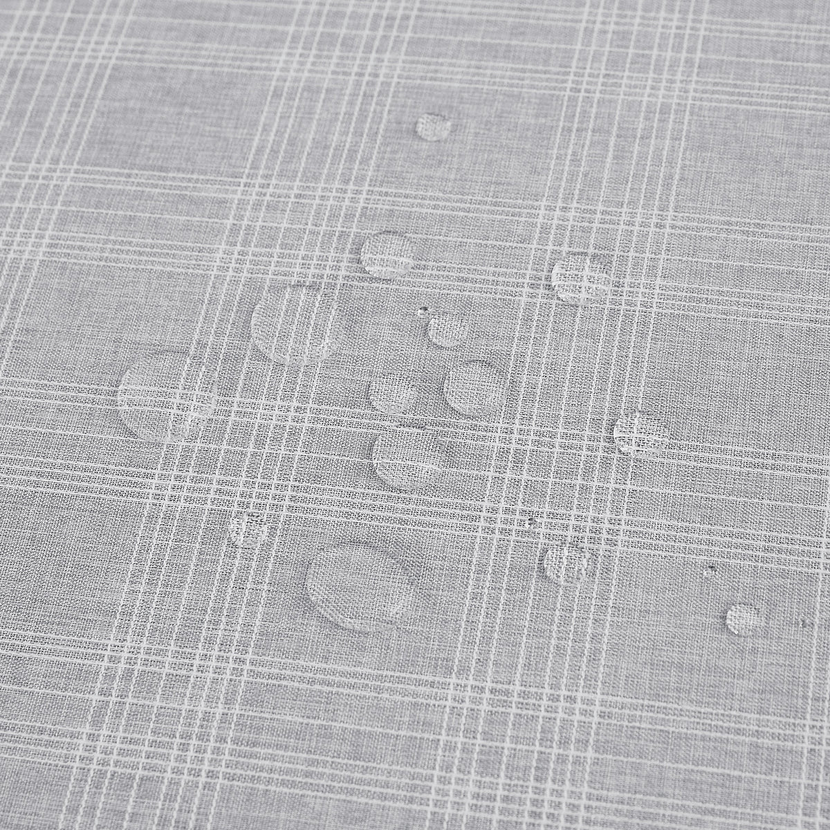 Deconovo Square Tablecloth with Waterproof Finish, Easy-Clean Polyester Table Cover, 54 x 54 Inch, Dark Gray