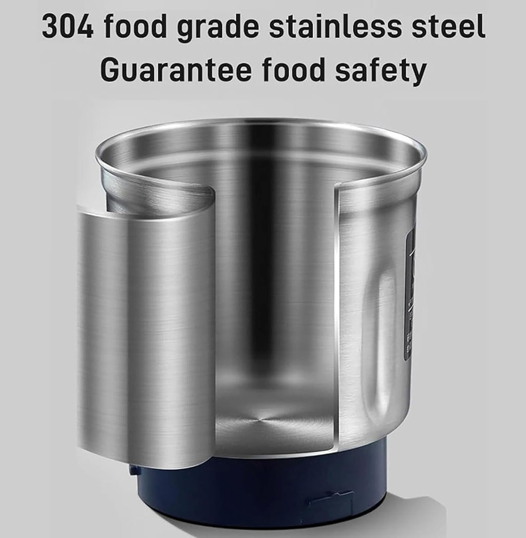 Household Small Powder Grinding Machine, Electric Coffee Grinders Spice Grinder Herb Grinder with Stainless Steel Blade, One-Button Operation Multifunctional Grinding Machine for Beans Nuts Coffee