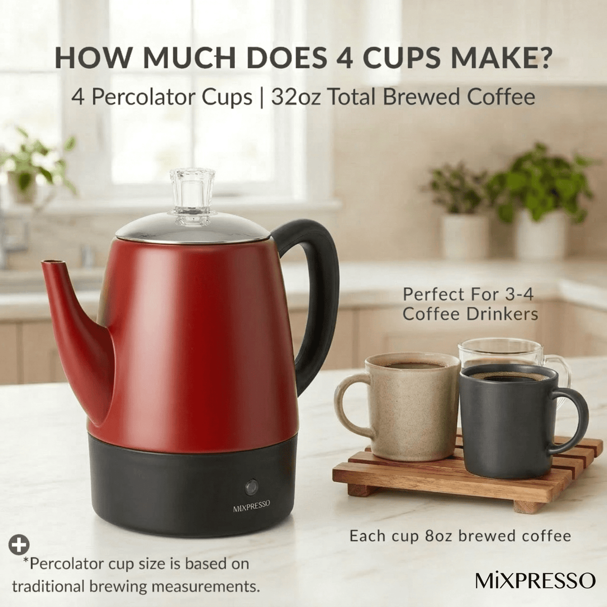 Mixpresso Percolator Coffee Pot Electric 10 Cup, Stainless Steel Coffee Maker, Coffee Percolator Electric With Keep Warm Function, 10 Cups Stainless Steel Perculator With Basket (Shiny Blue)