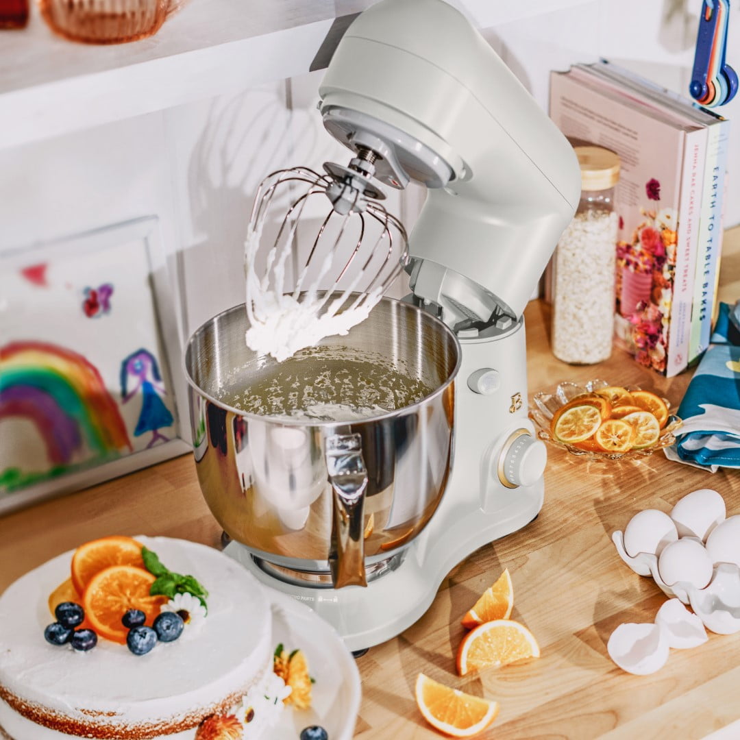 Beautiful 5.3 Qt Stand Mixer, Lightweight & Powerful with Tilt-Head, Chocolate by Drew Barrymore