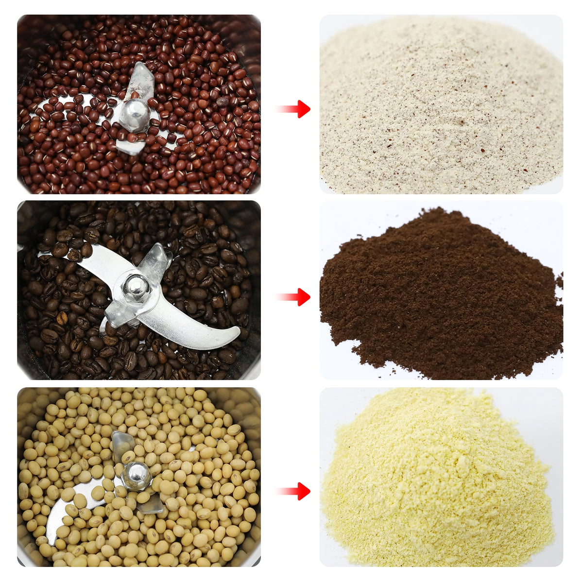 TOPCHANCES 2500g Commercial Spice Grinder Electric Herb Grain Mill Grinder 4200W High Speed Pulverizer