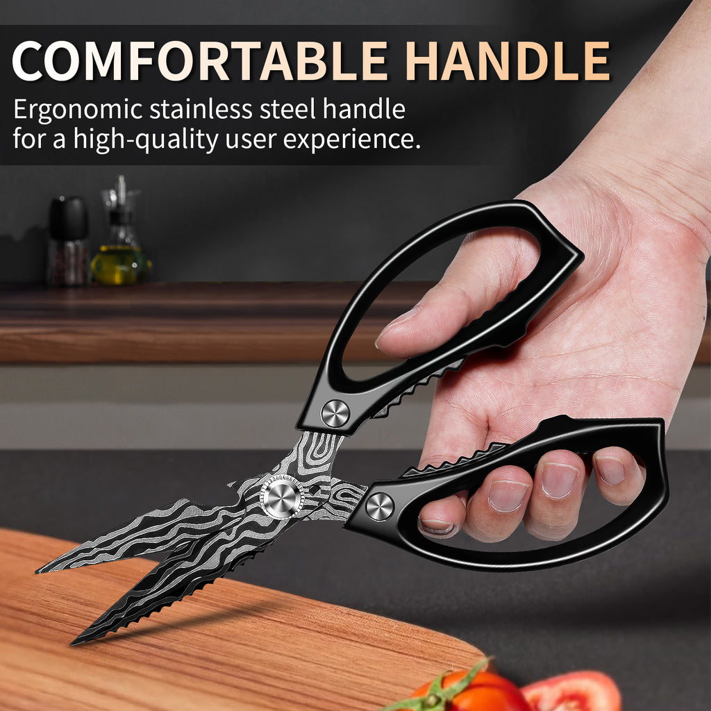 Plys Kitchen Shears Heavy Duty All-Purpose Stainless Steel Dishwasher Safe