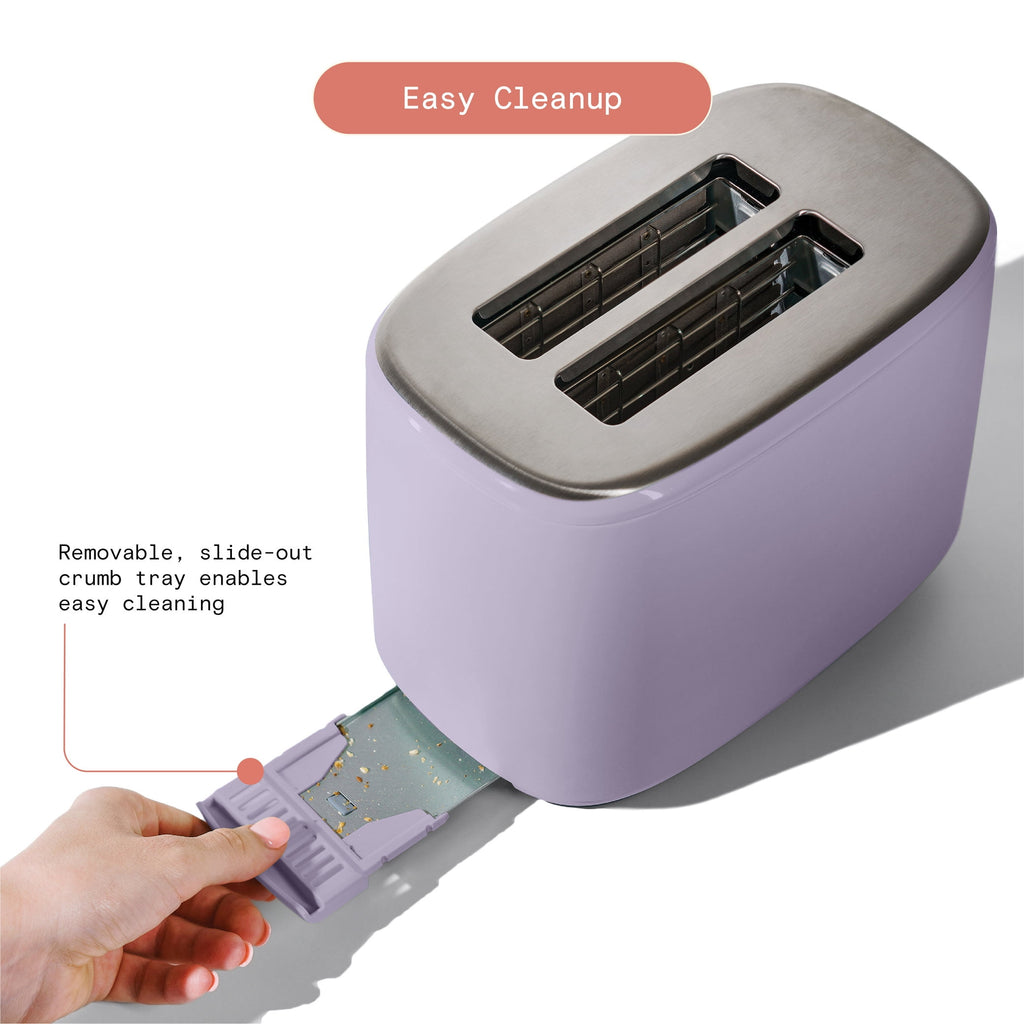 Beautiful 2 Slice Toaster with Touch-Activated Display, Thyme Green by Drew Barrymore
