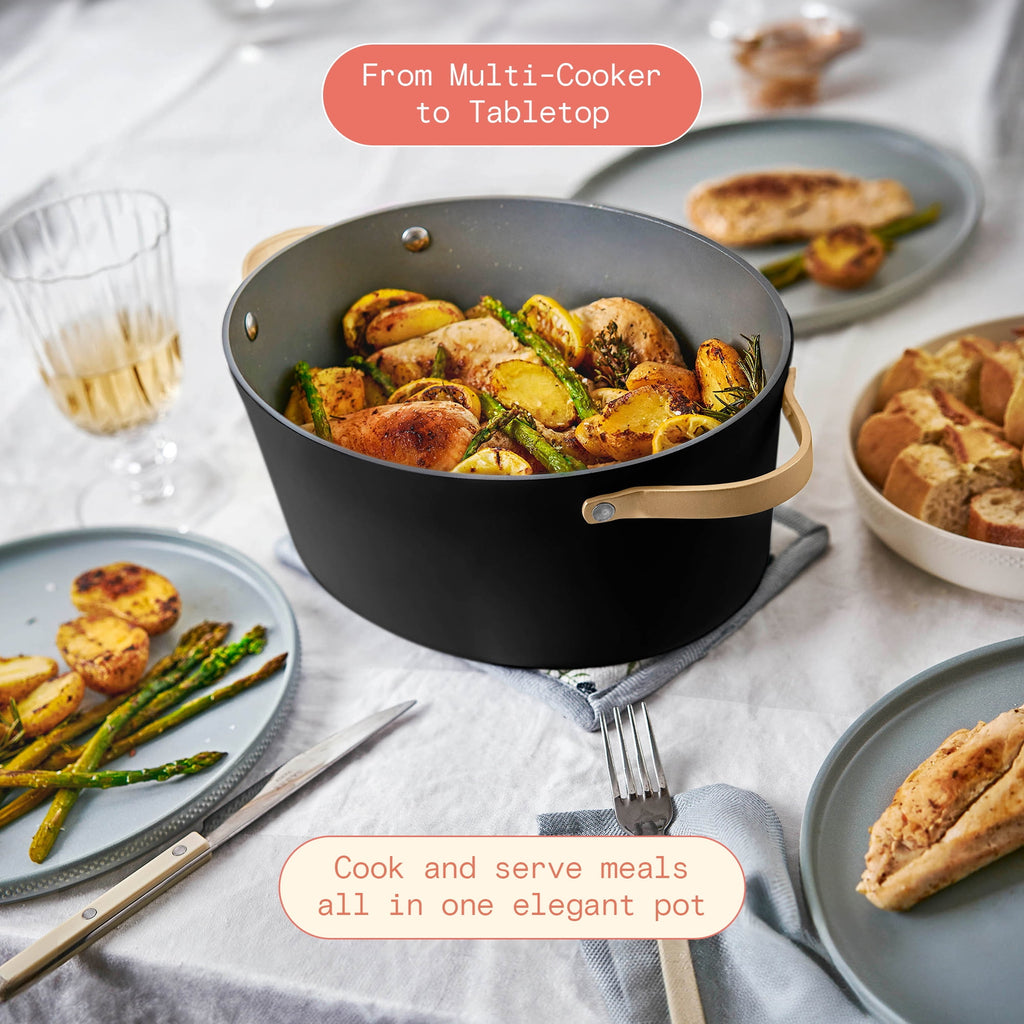 Beautiful 10 in 1, 6 Qt Electric Multi-Cooker, Thyme Green by Drew Barrymore