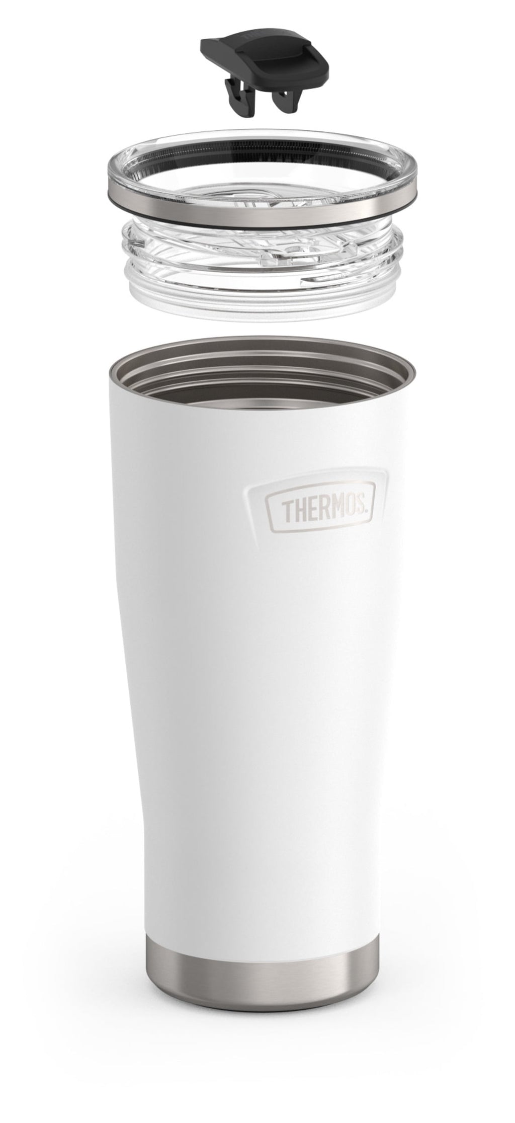 Thermos Stainless Steel Tumbler, w/ Slide Lock Lid, Graphite, 24 oz