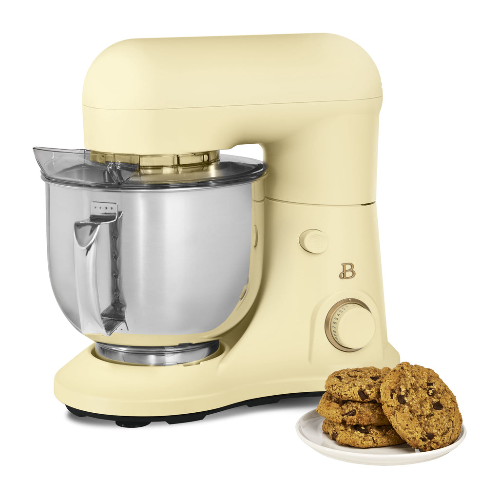 Beautiful 5.3 Qt Stand Mixer, Lightweight & Powerful with Tilt-Head, Chocolate by Drew Barrymore