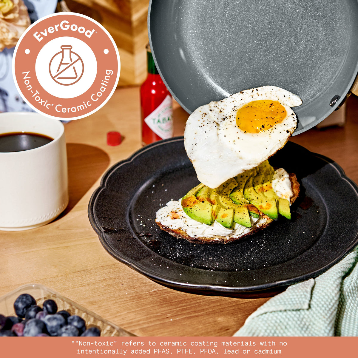 Beautiful 12-Piece Cookware Set, Pots and Pans with Strainer Lids and EverGood Ceramic Nonstick Coating, White Icing by Drew Barrymore