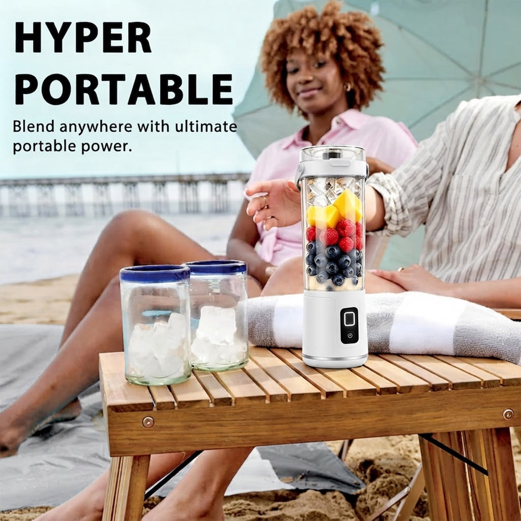 NUBILY Blast Portable Blender, Cordless, 20oz. Vessel, Personal Blender-for Shakes & Smoothies, BPA Free, Leakproof-Lid & Sip Spout, USB-C Rechargeable, Dishwasher Safe Parts, Grey