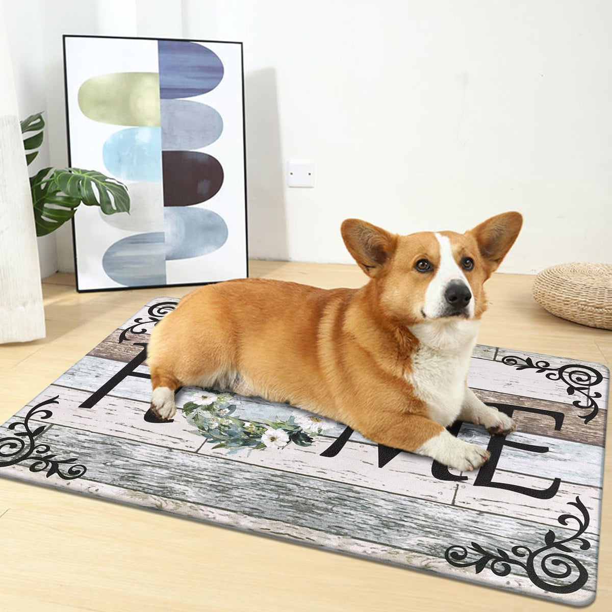 Findosom 2pcs Anti Fatigue Kitchen Rug Set,18"x30"+18"x47" Waterproof Non Slip Kitchen Runner Rug,0.4" Thick Cushioned Kitchen Floor Mats,Ergonomic Standing Mats Back Pain Relief Laundry Foam Rug