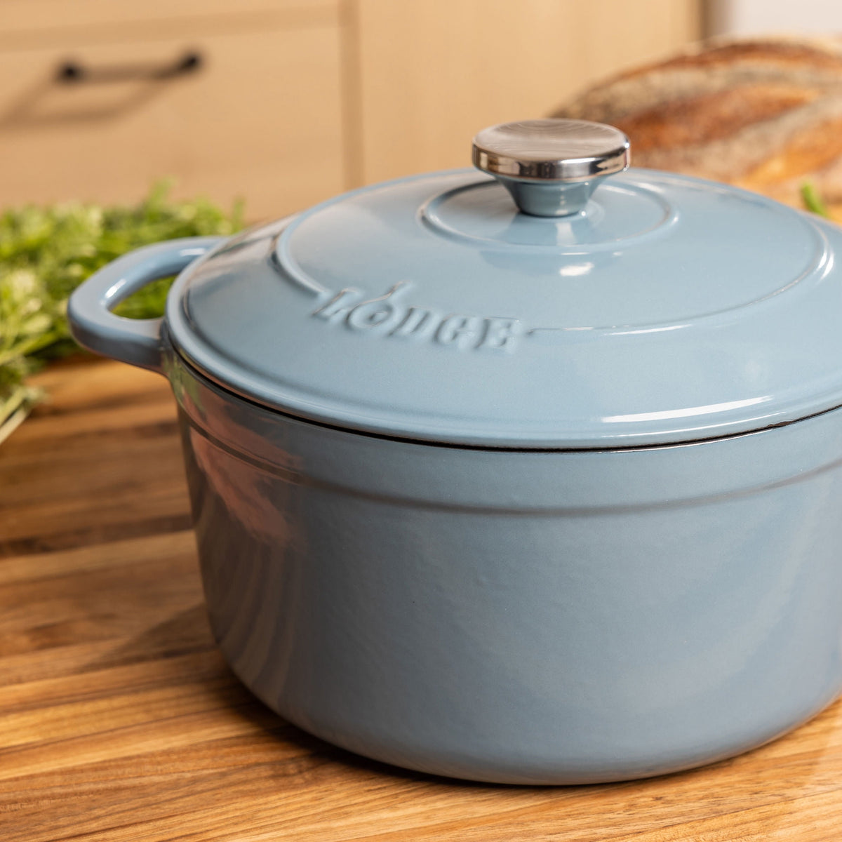 Lodge Cast Iron 5.5qt Indigo Enameled Dutch Oven