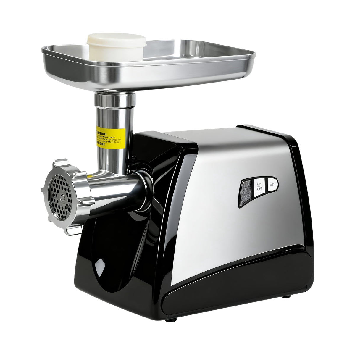 Valley Sportsman #8 Stainless Steel Meat Grinder, Powerful 575-Watt Motor Sausage Meat Grinder with Grinder Knife, Ideal for Regular Use, Sausage Making, Silver