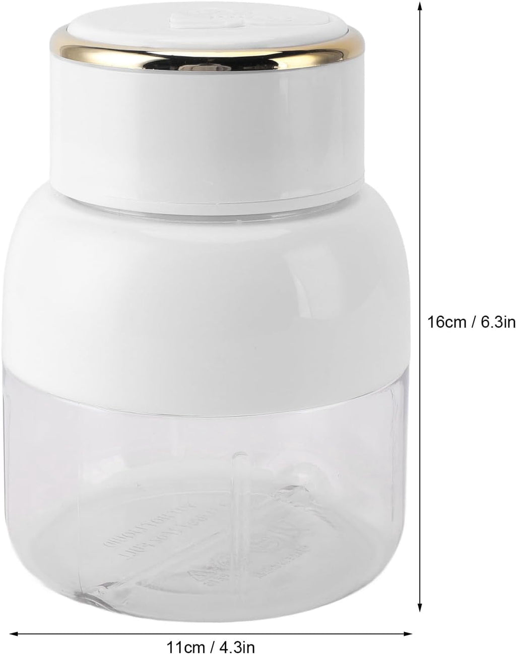 Portable Blender – USB Rechargeable 800ml Juice Blender with 6 Blades, Mini Juicer Cup for Shakes and Smoothies, for Sports, Travel, Gym, Office (White)