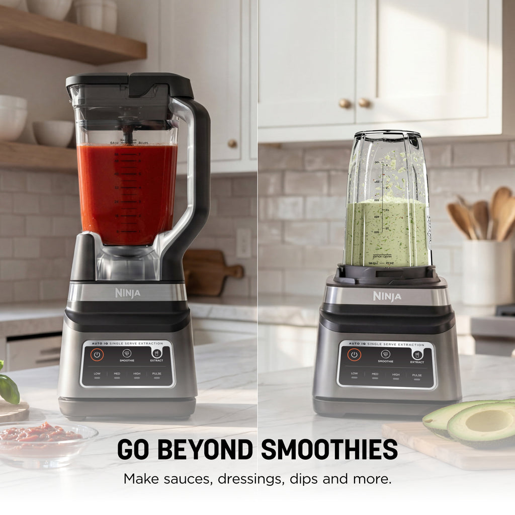 Ninja Professional Plus DUO 72-Oz Blender, Smoothies, Ice Crush, 2 Auto-iQ Preset Programs, 4 Speeds, 1400PW, BN750WH White