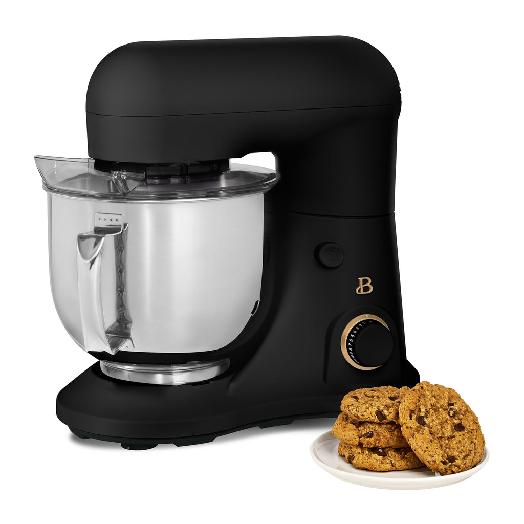Beautiful 5.3 Qt Stand Mixer, Lightweight & Powerful with Tilt-Head, Chocolate by Drew Barrymore